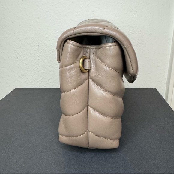 Saint Laurent Loulou Toy quilted-leather Dark Beige Rare Color! - Picture 12 of 16